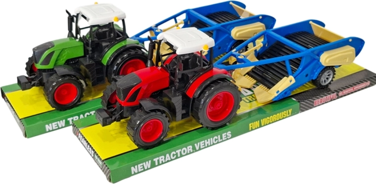Traktor kinnitatava kartulikombainiga