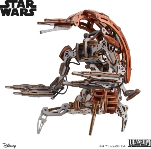 Ugears 3D wooden mechanical puzzle Star Wars Droideka