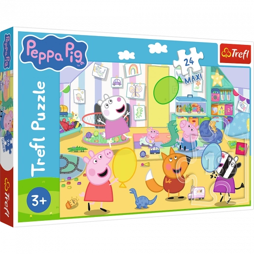 Puzzle 24 maxi – Beautiful Peppa – Happy Pig PEPPA by Trefl