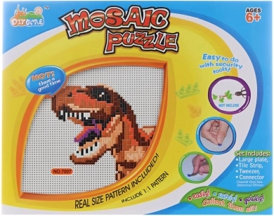Tyrannosaurus mosaic for kids