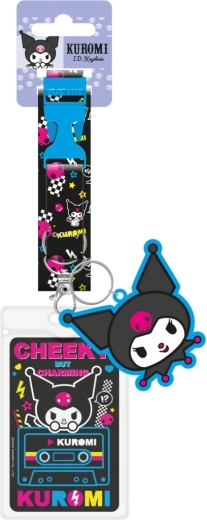 Kuromi neck lanyard with pendant and card holder
