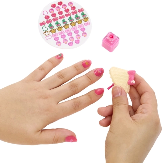 Real fun with nail polish and stickers