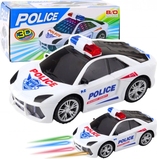 Interactive police car with lights and sounds
