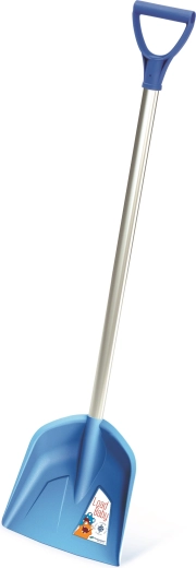 Kids’ shovel with aluminum handle, light blue