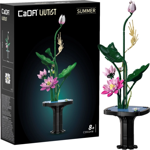 CaDA Floral Art Summer Song ehituskomplekt – lilledekoratsioon 61,6 cm, 755 detaili