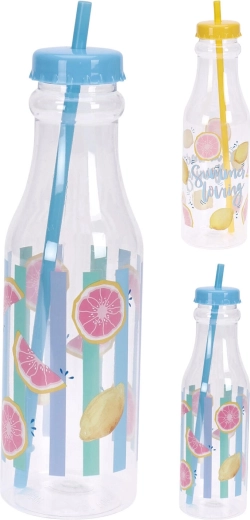 Joogipudel kõrrega 650 ml – suviste motiivide valik