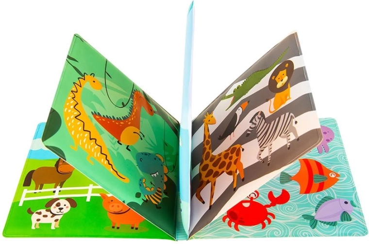 Soft and waterproof pages for playful bath time