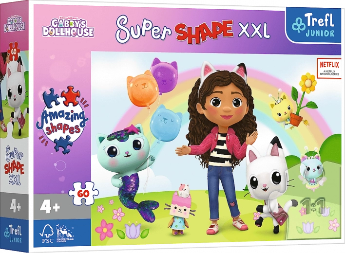 Puzzle XXL with Joyful Friends Gabi - Gabby's Dollhouse