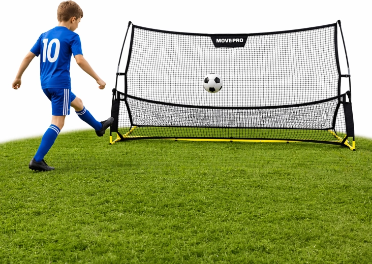 MovEpro kahepoolne jalgpalli rebounder 223 × 118 cm