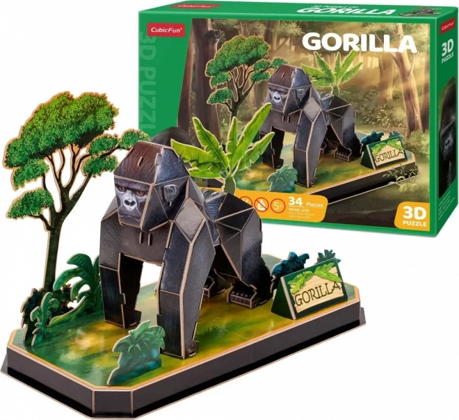3D pusle Loomasõbrad – gorilla (34 tükki)