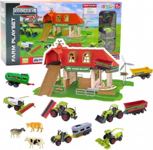 Farm koos laudaga, traktorid ja loomad – 42 osa