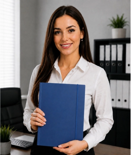 3 inner flaps to prevent documents from falling out