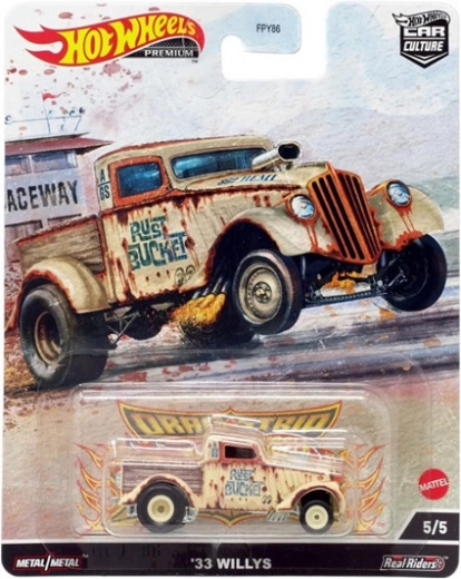 Hot Wheels Premium 1933 Willys Rust Bucket – metallist kollektsionääride mudel