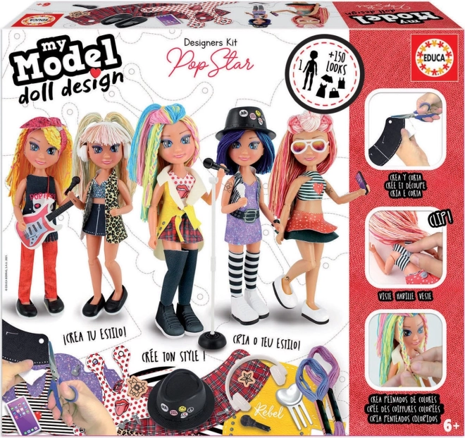 Loominguline komplekt My Model Doll Design – popstaar