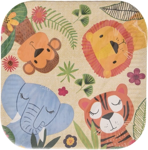 Paberist peotaldrikud Jungle 23 × 23 cm, 10 tk