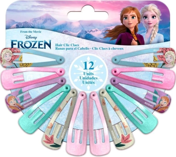 Frozen juukseklambrite komplekt (12 tk)