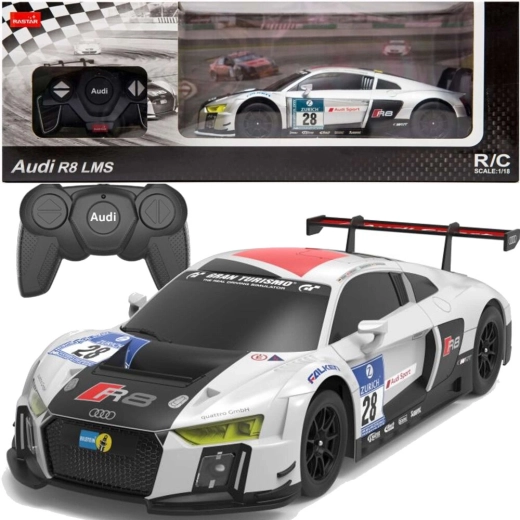 RC-auto 1:24 sportlik AUDI R8 LMS – valge