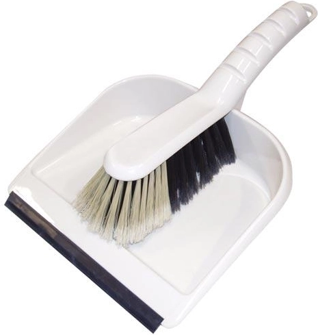 Eco Hand Brush and Dustpan with Rubber Edge