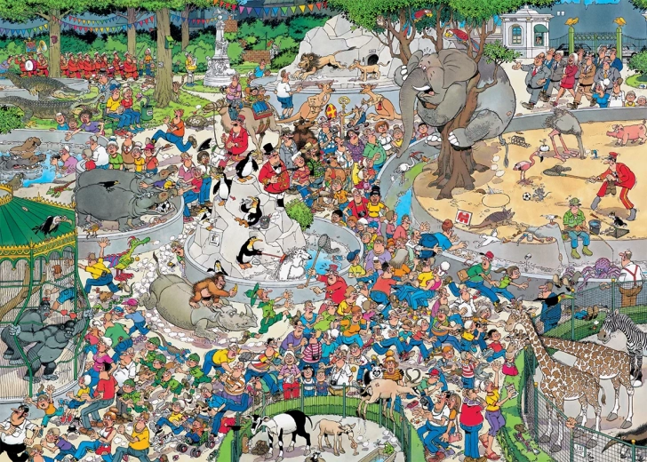 Jumbo Jan van Haasteren Zoo XL puzzle 500 pieces