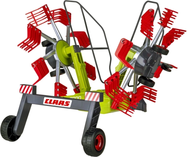 Realistically rotating tines