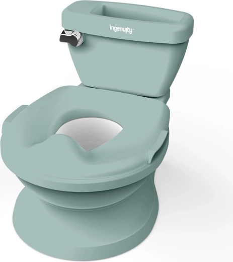 Ingenuity kids' potty with flushing sound My Size 2-in-1, green