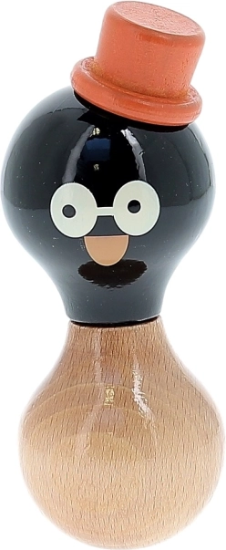 Puidust kõristi pingviin René