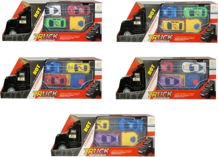 Plastist veok koos stardikatapuldiga ja 3 sportautoga – 1 tk
