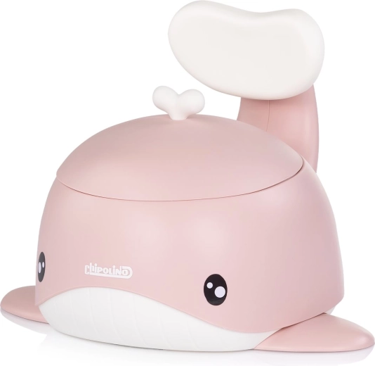 Chipolino laste pott seljatoega Whale Pink