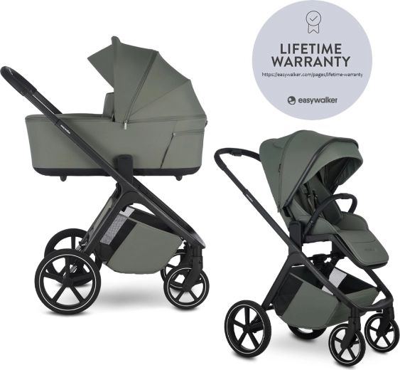 Easywalker kombineeritud lapsevanker Zoey Go Mineral Green