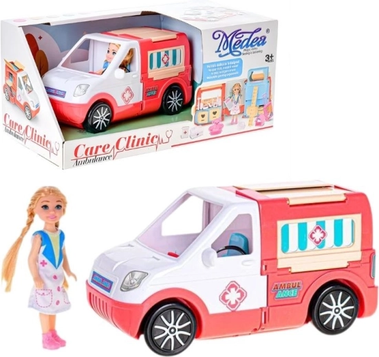 Kiirabiauto nukuga ja tarvikutega
