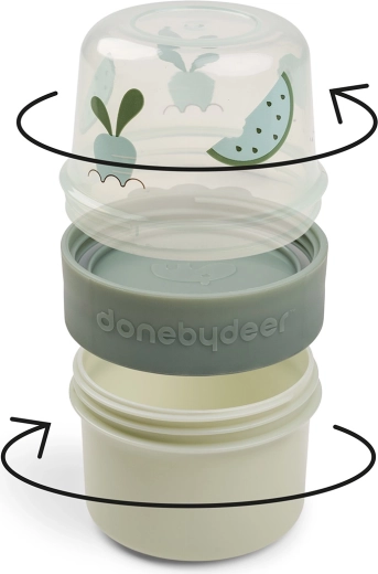 Done by Deer snack box to go 2-way Birdee green