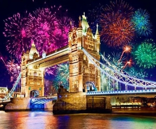 Norimpex numbrite järgi maalimine Londoni Tower Bridge 40 × 50 cm