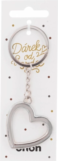 Metal heart keychain “A Gift from the Heart”