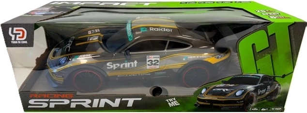 Puldi ja lisatarvikutega sportauto