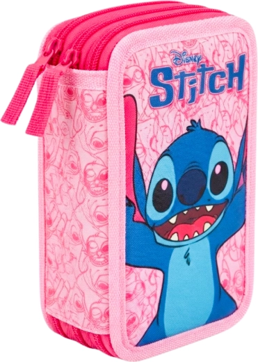 Kolmekorruseline komplektne koolipinal Lilo & Stitch Stitchi ja Angeliga, roosa