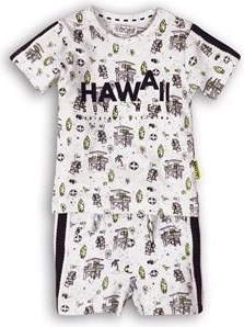 Dirkje laste kaheosaline komplekt Hawaii valge-meresinine