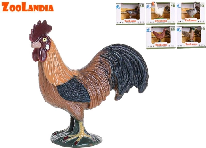 Zoolandia talulinnud – figuurid: pardipoeg, part, kukk, kana, hani ja isashani