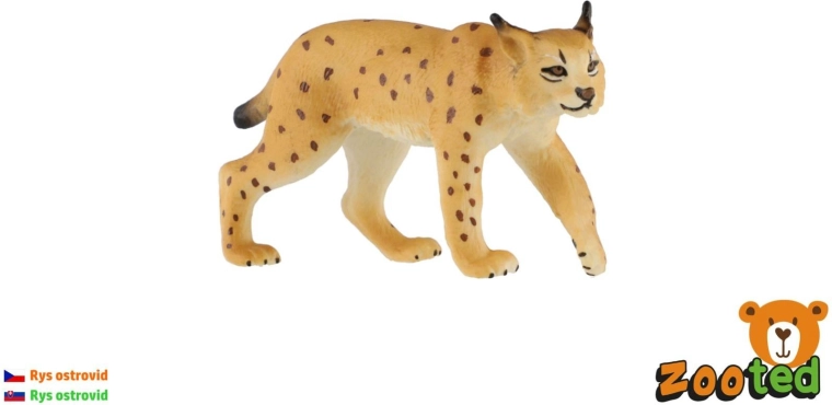 Eurasian lynx figurine 9 cm