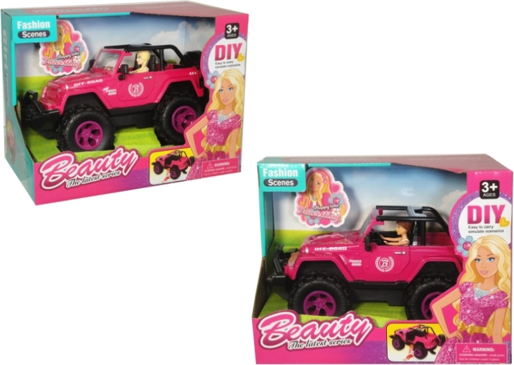 Off-road car with mini doll - 1 piece