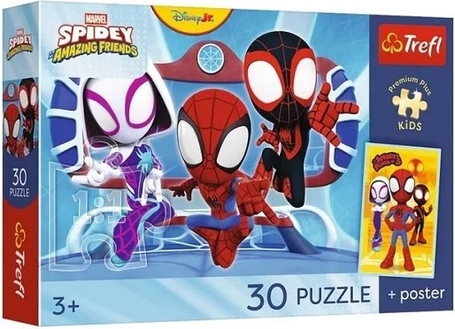 Premium puzzle for kids Spidey in Action (30 pieces)