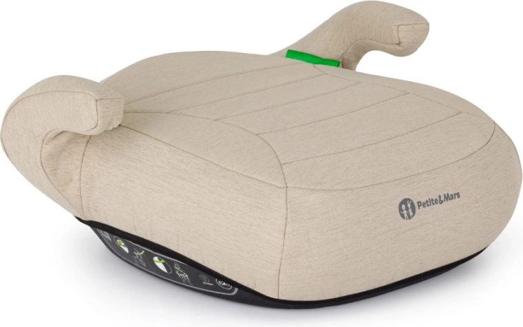 Petite&Mars Zuno booster seat sage beige for children 125–150 cm