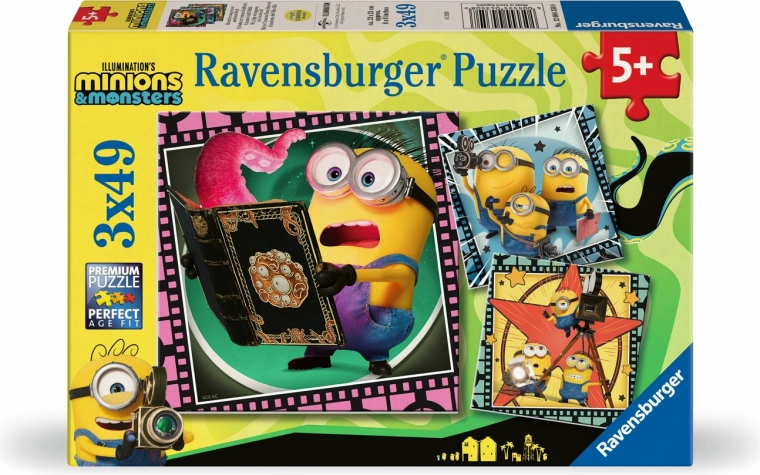 Ravensburgeri pusle Mimoni ja koletised 3x49 tükki