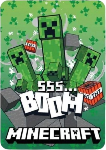 Fleece blanket Minecraft - 1 piece