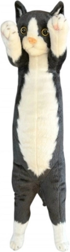Seisev plüüsist kass 55 cm, must-valge