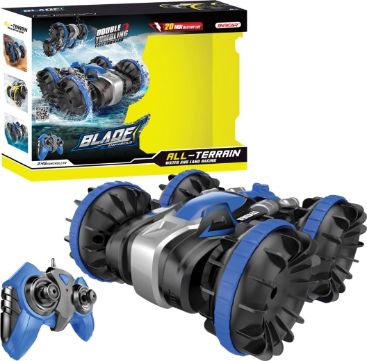 RC amphibious car 1:18 – blue