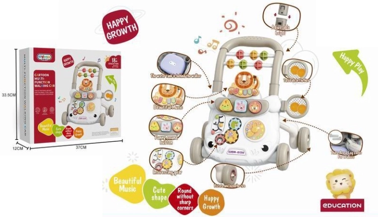 Interaktiivne laste kõndimisabi lõvi kujul