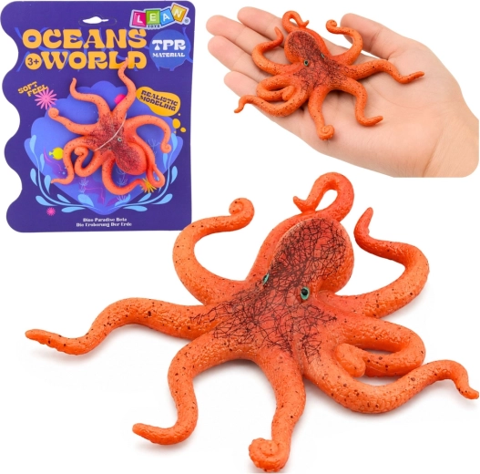 Realistlik kummist kaheksajala figuur 12 cm