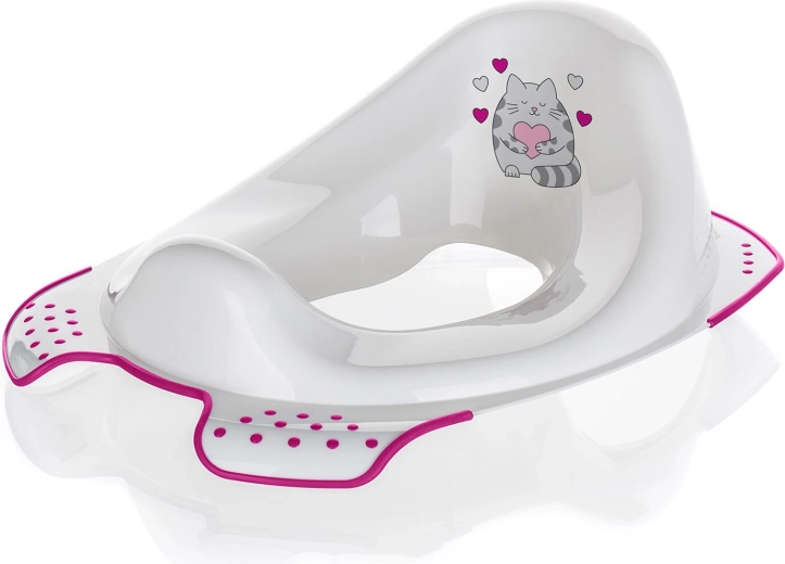 Laste WC-prilllaud libisemisvastaste elementidega CAT – valge