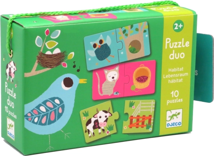 DJECO Loomade majakesed pusle 12x2 tükki