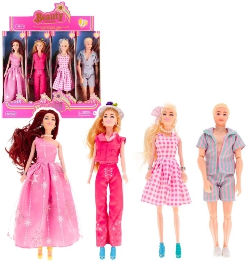 Beauty fashion doll with movable joints (4 variants)